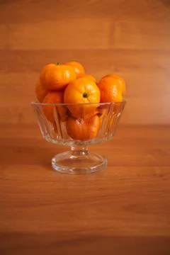 Mandarins in a vase Stock Photos