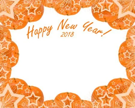 Mandarins on a white background Stock Photos