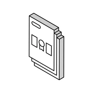 Mandatory special audit isometric icon vector illustration Illustrazione stock