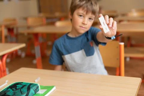 Mandatory testing in schools. Stock Photos