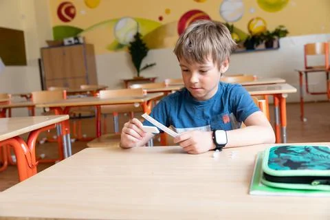 Mandatory testing in schools. Stock Photos