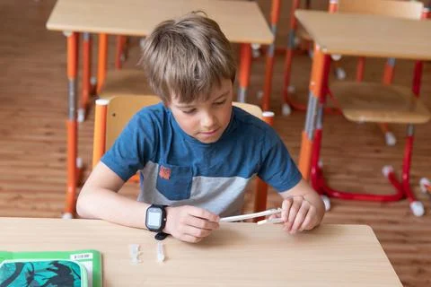 Mandatory testing in schools. Stock Photos