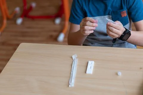 Mandatory testing in schools. Stock Photos