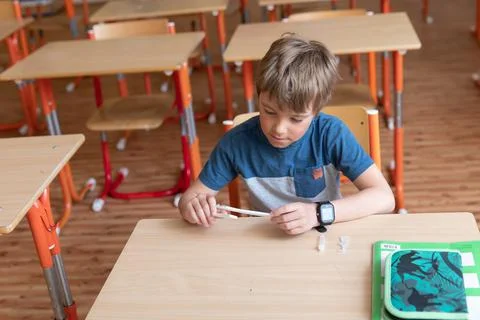 Mandatory testing in schools. Stock Photos