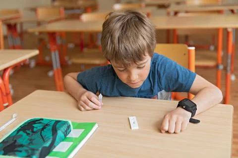 Mandatory testing in schools. Stock Photos