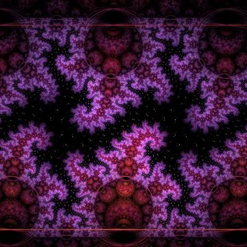 Mandelbrot Landscape Stock Illustration