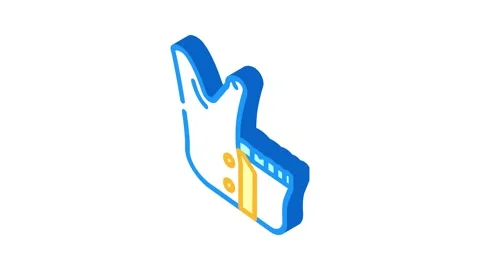 Mandibular osteotomy surgery isometric icon animation Stock Footage 327283006