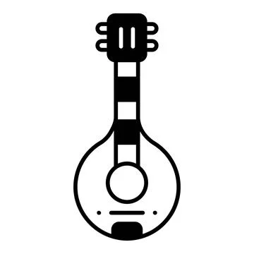 Mandolin Dualtone Icon Illustrazione stock