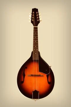 Mandolin with Vintage Effects Stock Photos