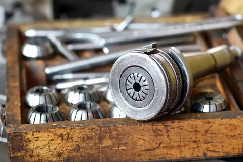 Mandrel for milling machine Stock Photos