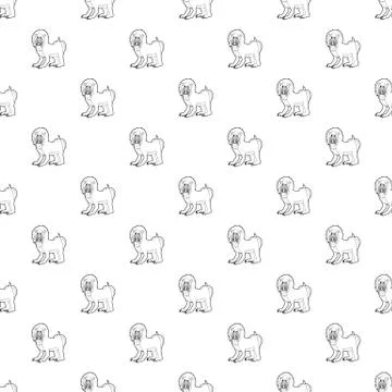 Mandrill pattern seamless イラスト素材