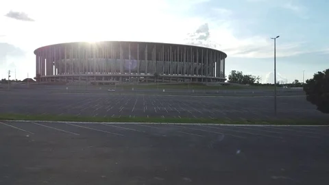 Mane Garrincha Stadium Video stock 127854512