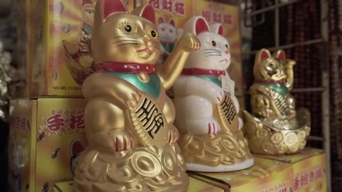 Maneki Neko Stock Footage 113436834