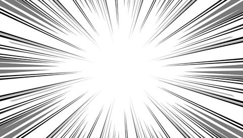 Manga comic background with halftone. Black and white vector background ill.. Stock Illustration