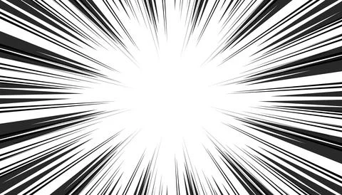 Manga comic background with halftone texture. black and white vector illust.. Stock Illustration