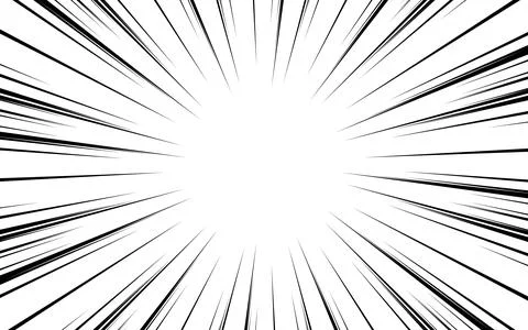 Manga comic background with halftone texture. Black and white vector illust.. Stock Illustration