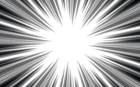 Manga comic background with halftone texture. Black and white vector illust.. Stock Illustration