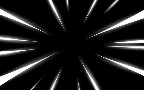 Manga comic background with speed action effect. Vector radial line frame c.. 库存插图
