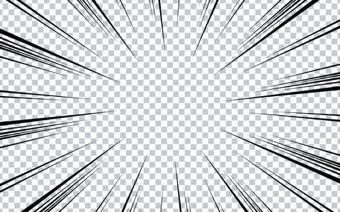 Manga comic book background with Radial lines speed frame. Speed ??or super.. 스톡 일러스트