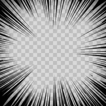 Manga comic book flash explosion radial lines background Illustrazione stock