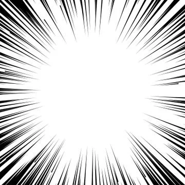 Manga comic book flash explosion radial lines background Stock Illustration