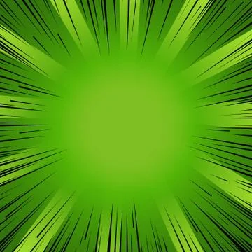 Manga comic book flash explosion radial lines background Stock Illustration