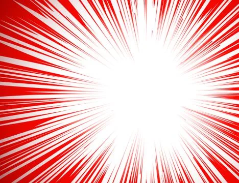 Manga comic book flash explosion radial lines background Illustrazione stock