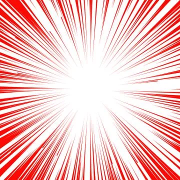Manga comic book flash explosion radial lines background Stock Illustration