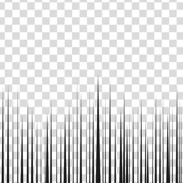 Manga comic effect on transparent background. Motion radial lines for comic book Stock Illustration