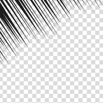 Manga comic effect on transparent background. Motion radial lines for comic book イラスト素材