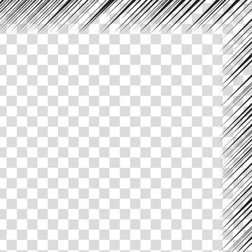 Manga comic effect on transparent background. Motion radial lines for comic book Stock Illustration