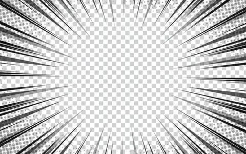 Manga comic frame style background with saturated, smooth, solid lines. 스톡 일러스트