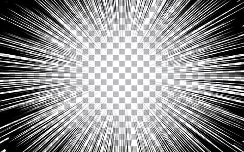 Manga comic speed radial background. Stock Illustration
