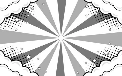 Manga comic speed radial background. Stock Illustration