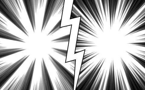 Manga comic style design Versus fight background. Vector illustration. Stock Illustration