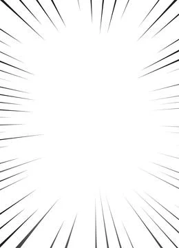 Manga focus speed lines for comic effect. Illustrazione stock