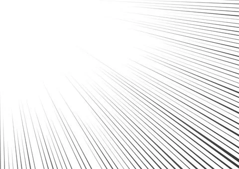 Manga focus speed lines for corner comic effect. Stock Illustration