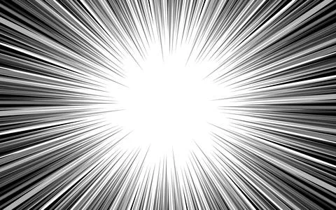 Manga Speed Lines, Comic Book Design Element. Vector Illustration. Stock-Illustration