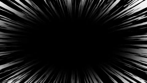 Manga Speed Lines Explosion Frame Overlay 4K, Comic Action Burst Background Stock Footage 335490965