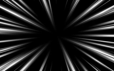 Manga speed lines of radial comic vector background. Cartoon flash, rays of.. Stock Illustration