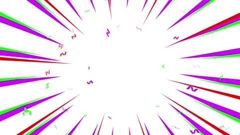 Manga Style Speed Lines Dynamic Motion Graphic. Stock-Footage 337018605