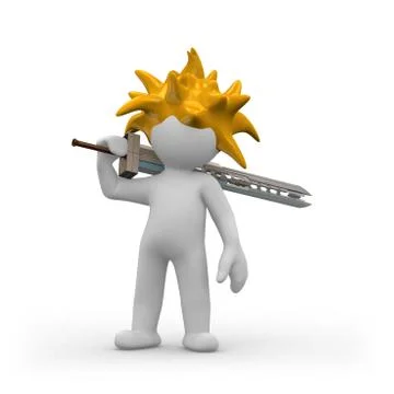 Manga sword Stock Illustration