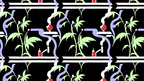 Manga Weed Rush – Horizontal motion Stock Footage 306489321