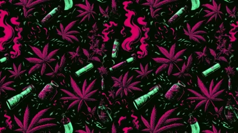 Manga Weed Vortex – Diagonal motion Stock Footage 306485488