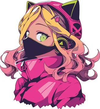 MangaGirl Stock Illustration