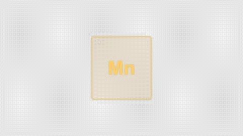 Manganese Mn Periodic Table Element Tile Clean No Text Animation Video Overlay A Видео 339370844