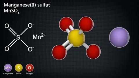 Manganese(II) sulfate. Seamless loop. Stock Footage 153663266