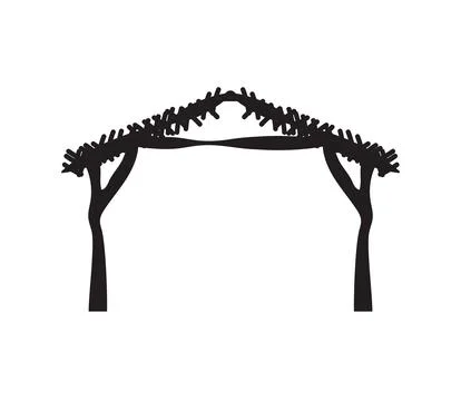Manger silhouette icon Stock Illustration