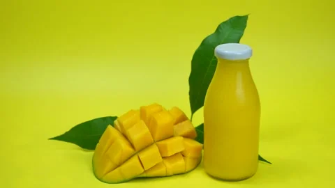 Manggo Juice Stock Footage 157704149