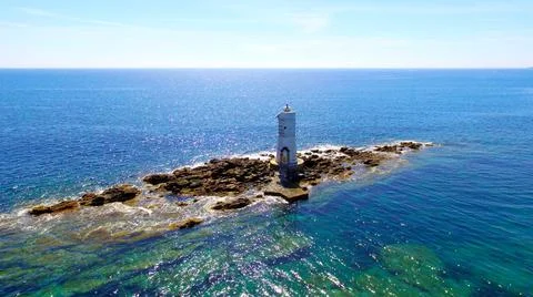 Mangiabarche lighthouse Foto stock